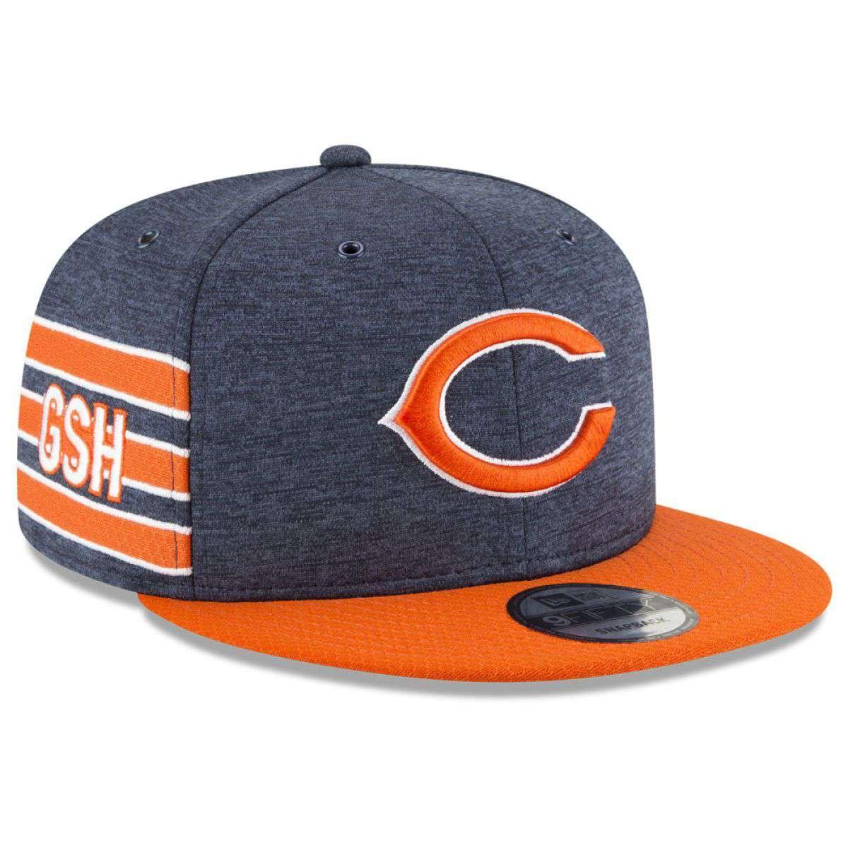 Chicago Bears New Era NFL 2018 Sideline 9FIFTY Snapback Hat - Navy