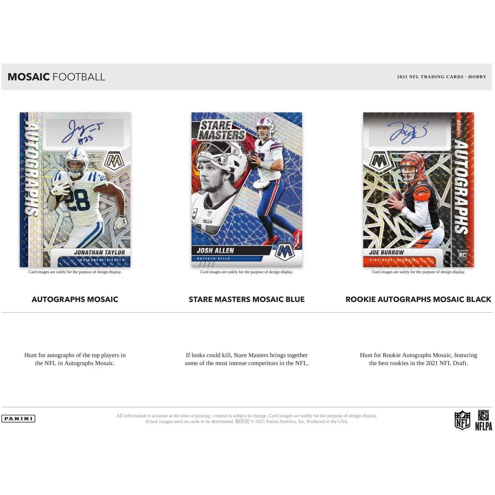 2021 Panini NFL Mosaic Football Blaster Trading Card Box