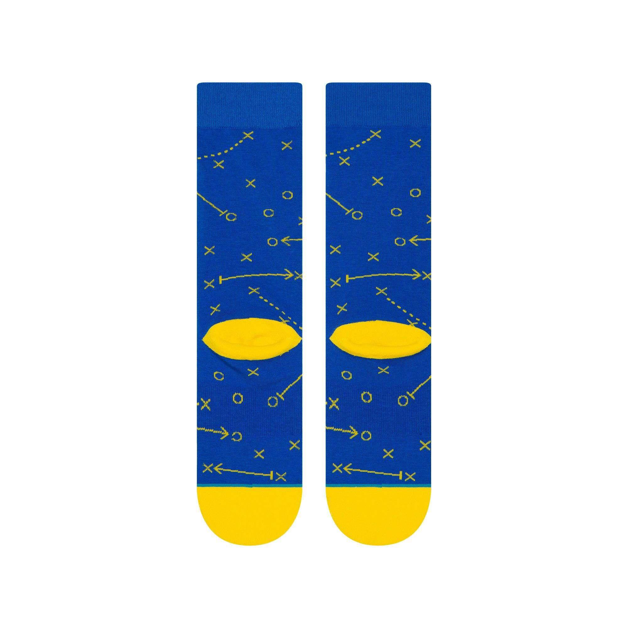 Golden State Warriors Stance NBA Playbook Crew Socks - Blue