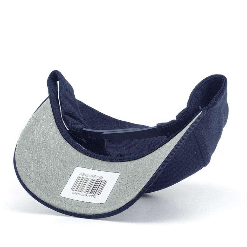 New England Patriots Mitchell & Ness NFL Courtside 110 Curved Snapback Hat - Navy