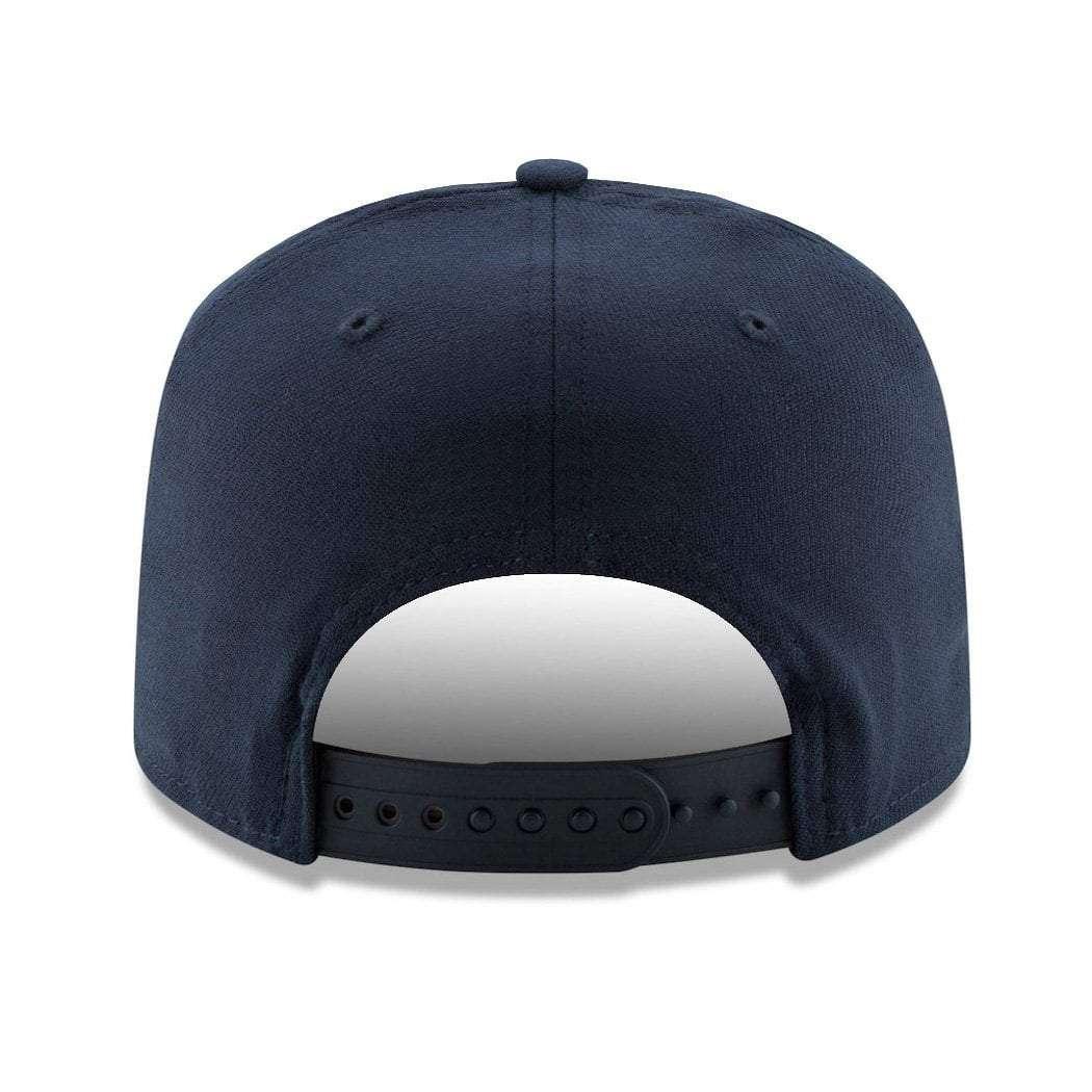 New York Yankees New Era MLB Team Stretch-Snap 9FIFTY Curved Snapback Hat - Navy
