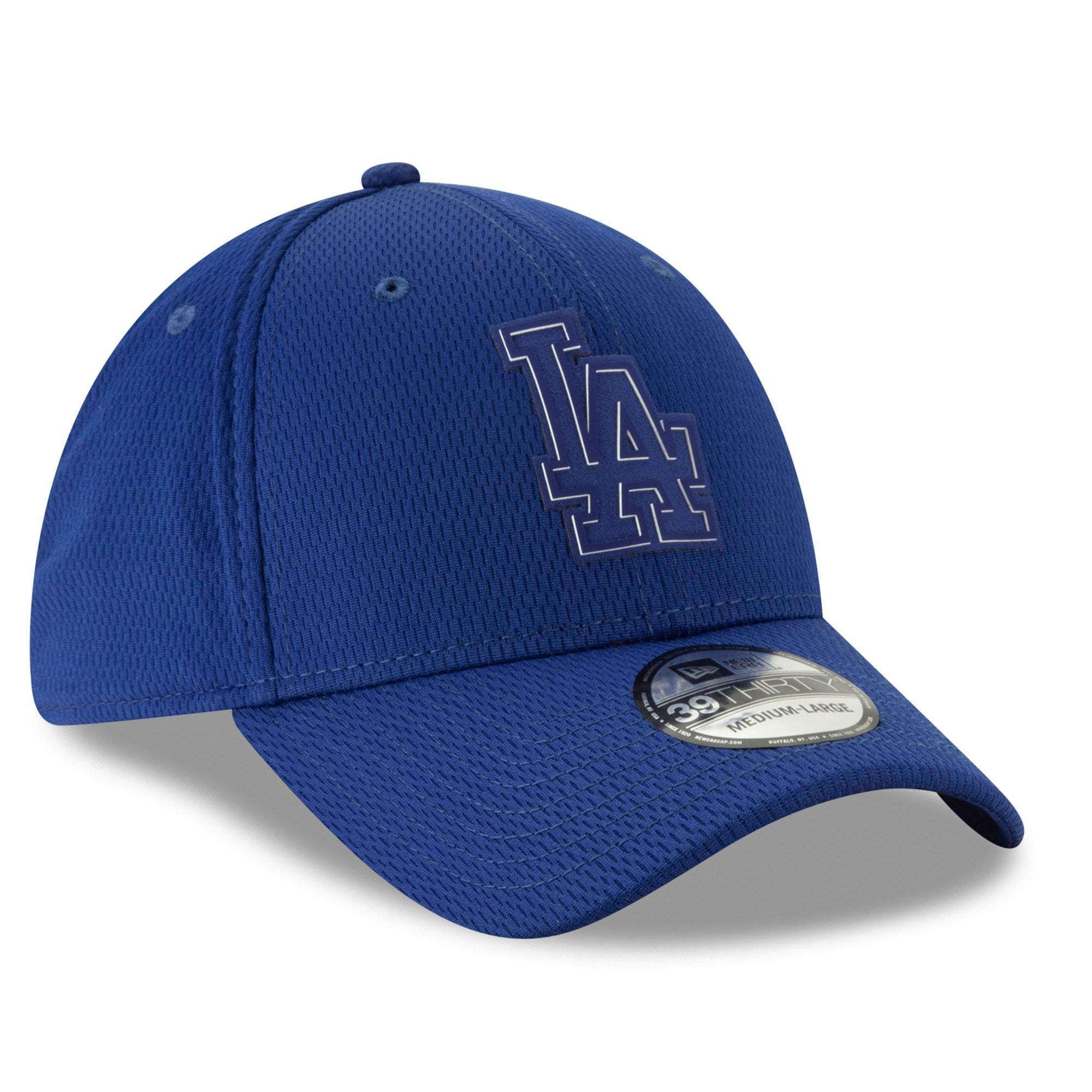 Los Angeles Dodgers New Era MLB 2019 Clubhouse 39THIRTY Stretch-Fit Hat - Blue
