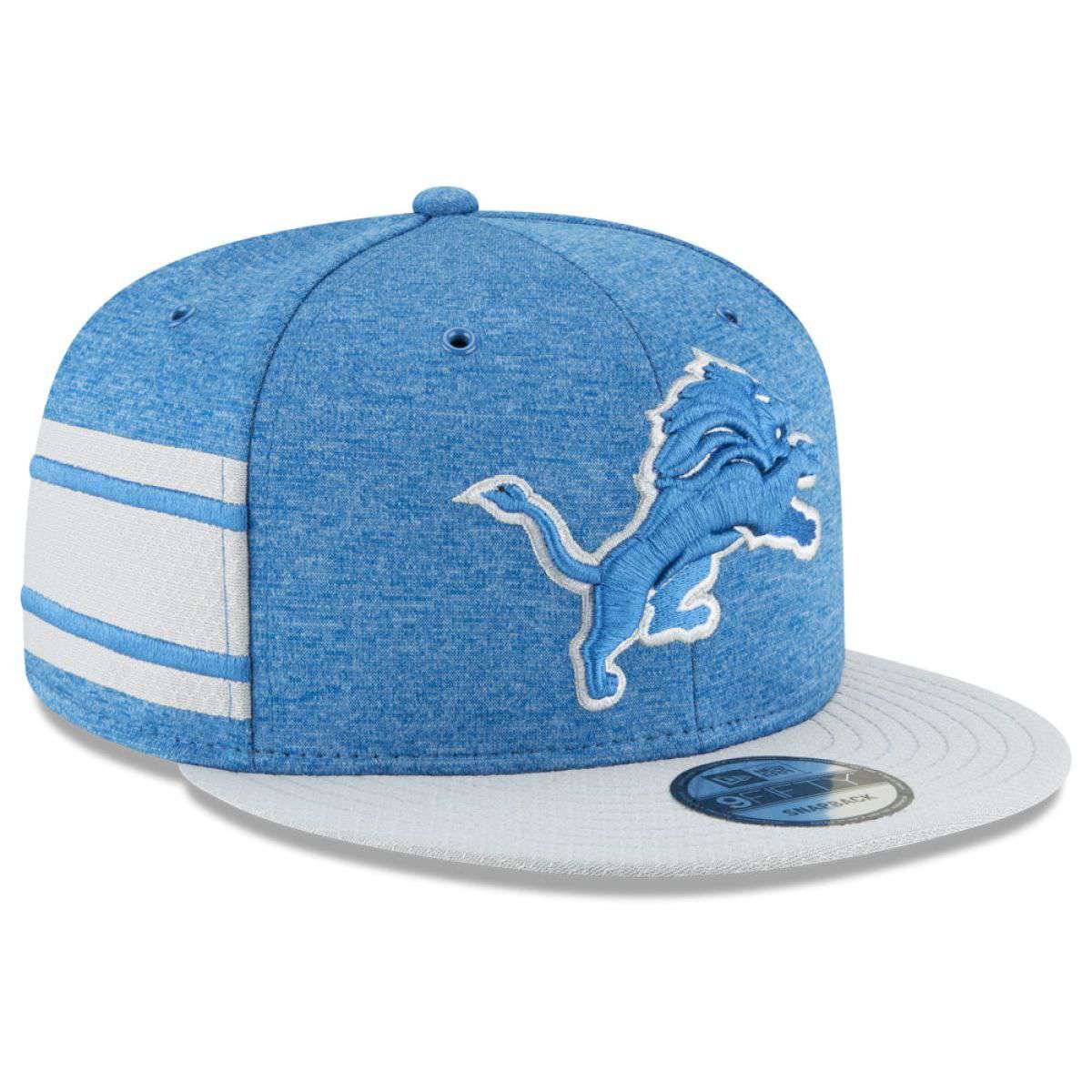 Detroit Lions New Era NFL 2018 Sideline 9FIFTY Snapback Hat - Blue