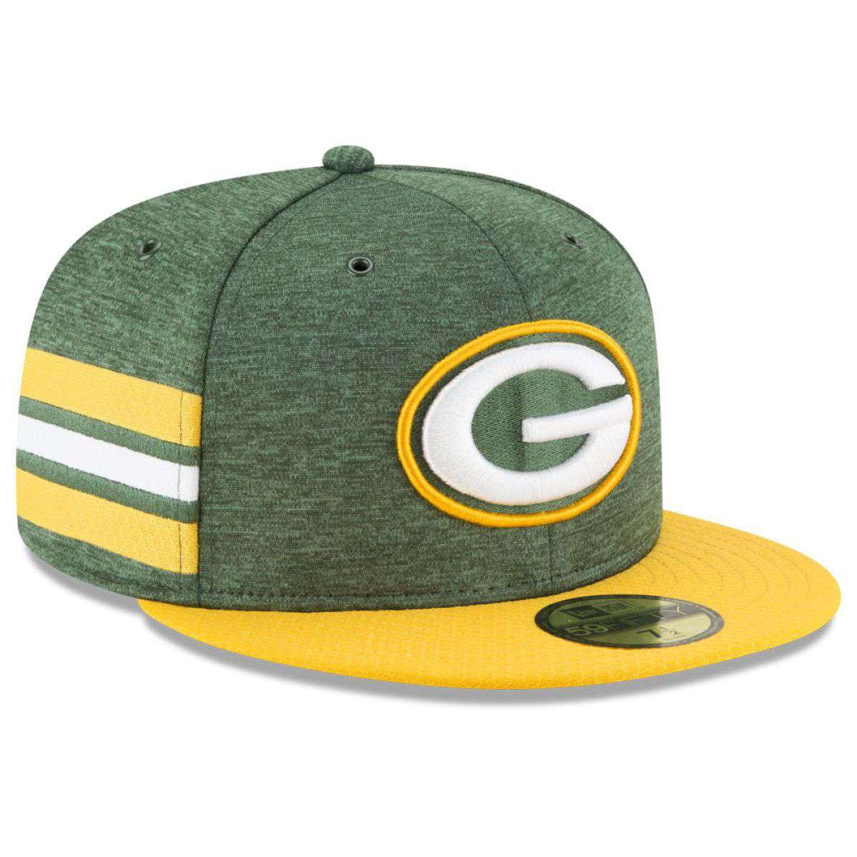 Green Bay Packers New Era NFL 2018 Sideline 59FIFTY Fitted Hat - Green