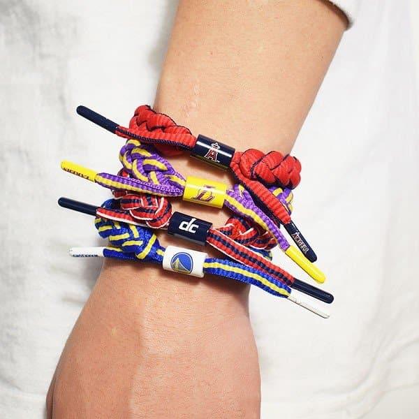 Miami Marlins Rastaclat MLB Braided Bracelet - Blue/Black