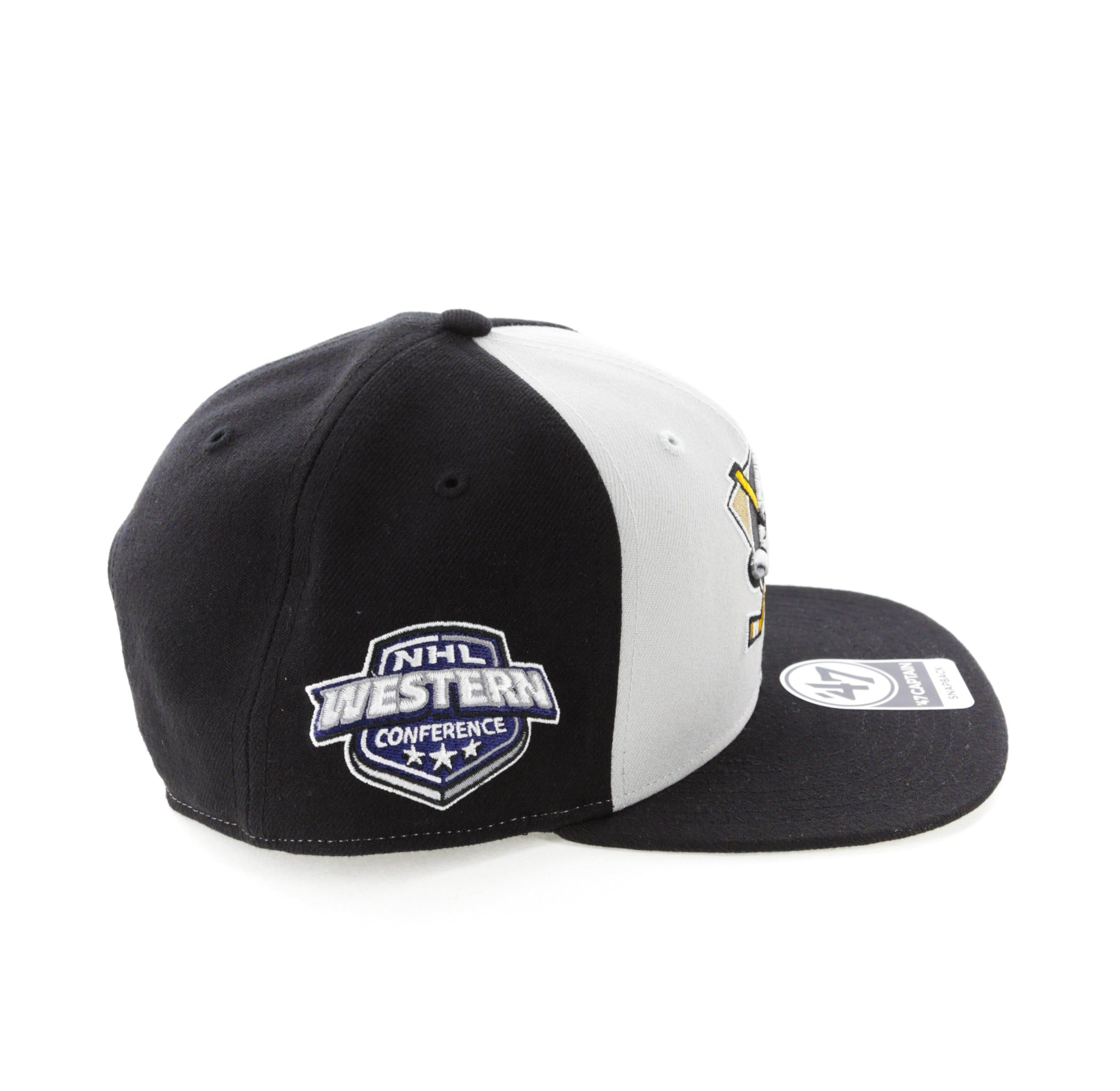 Anaheim Mighty Ducks '47 NHL Sure Shot Captain Snapback Hat - Grey/Black