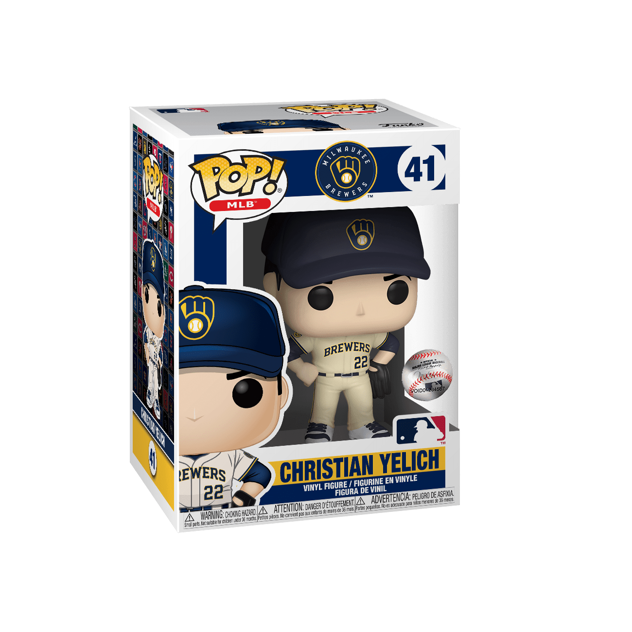 Christian Yelich Milwaukee Brewers MLB Funko Pop Vinyl 3.75" 41 Figure