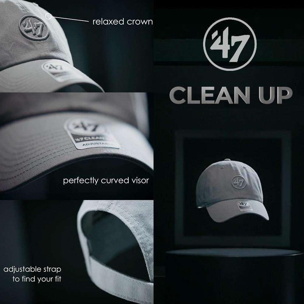 Anaheim Mighty Ducks '47 NHL Team Clean Up Adjustable Curve Hat - Black