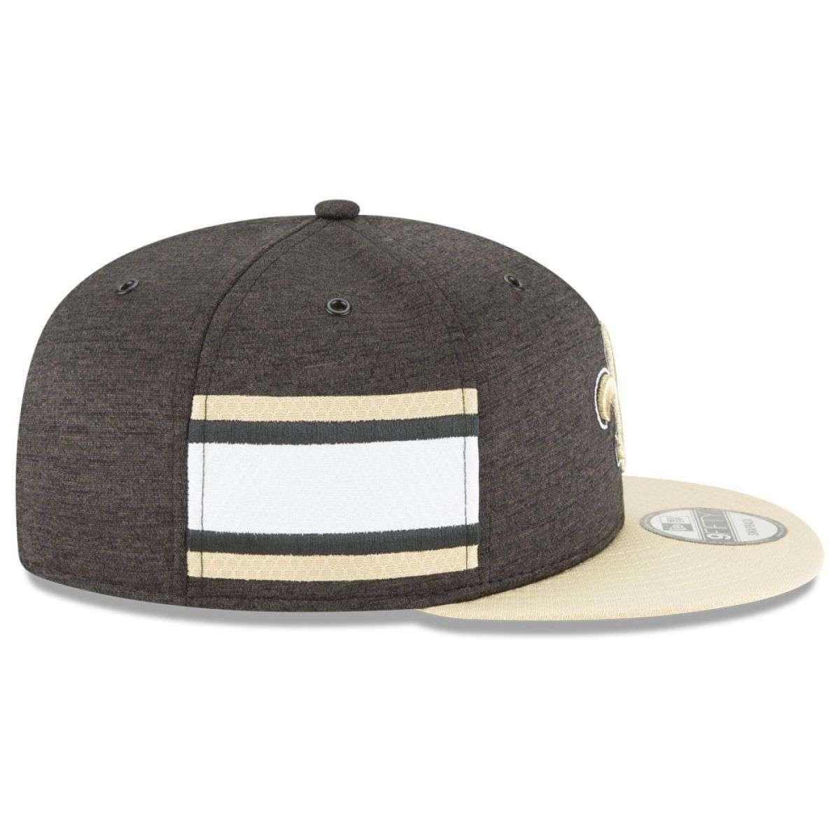 New Orleans Saints New Era NFL 2018 Sideline 9FIFTY Snapback Hat - Black