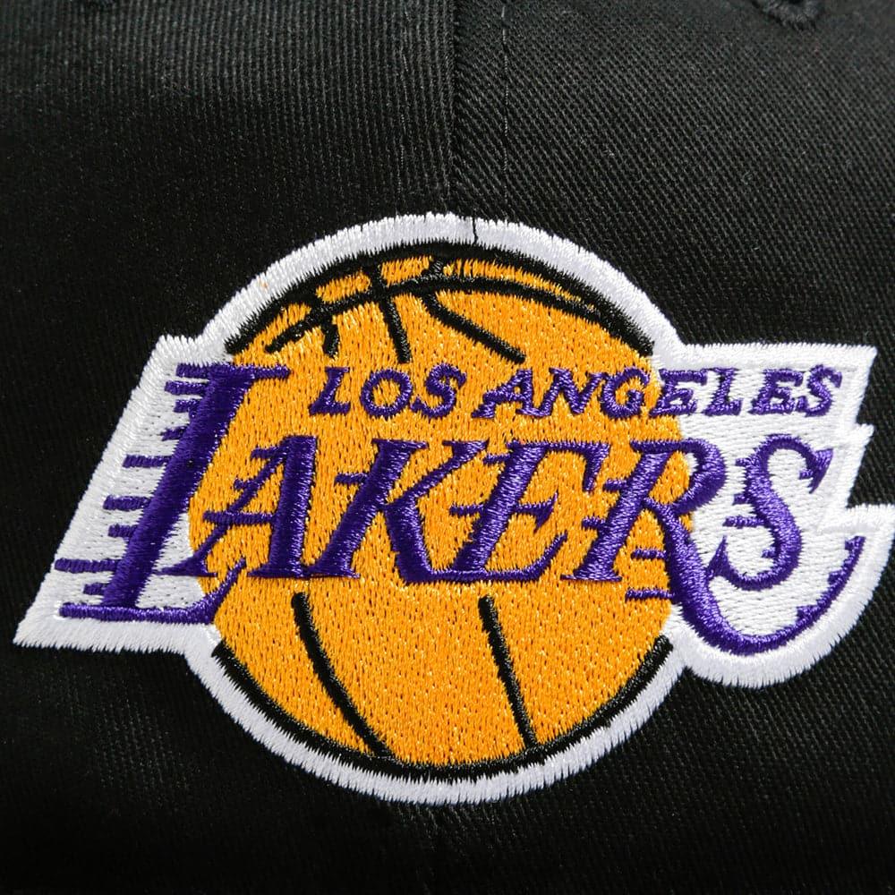 Los Angeles Lakers Mitchell & Ness NBA Logo Deadstock Snapback Hat - Black