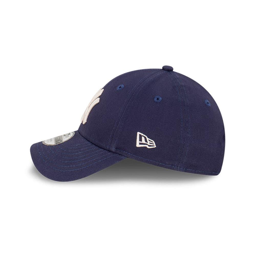 Youths New York Yankees New Era MLB Ivory Logo 9FORTY Hat - Navy