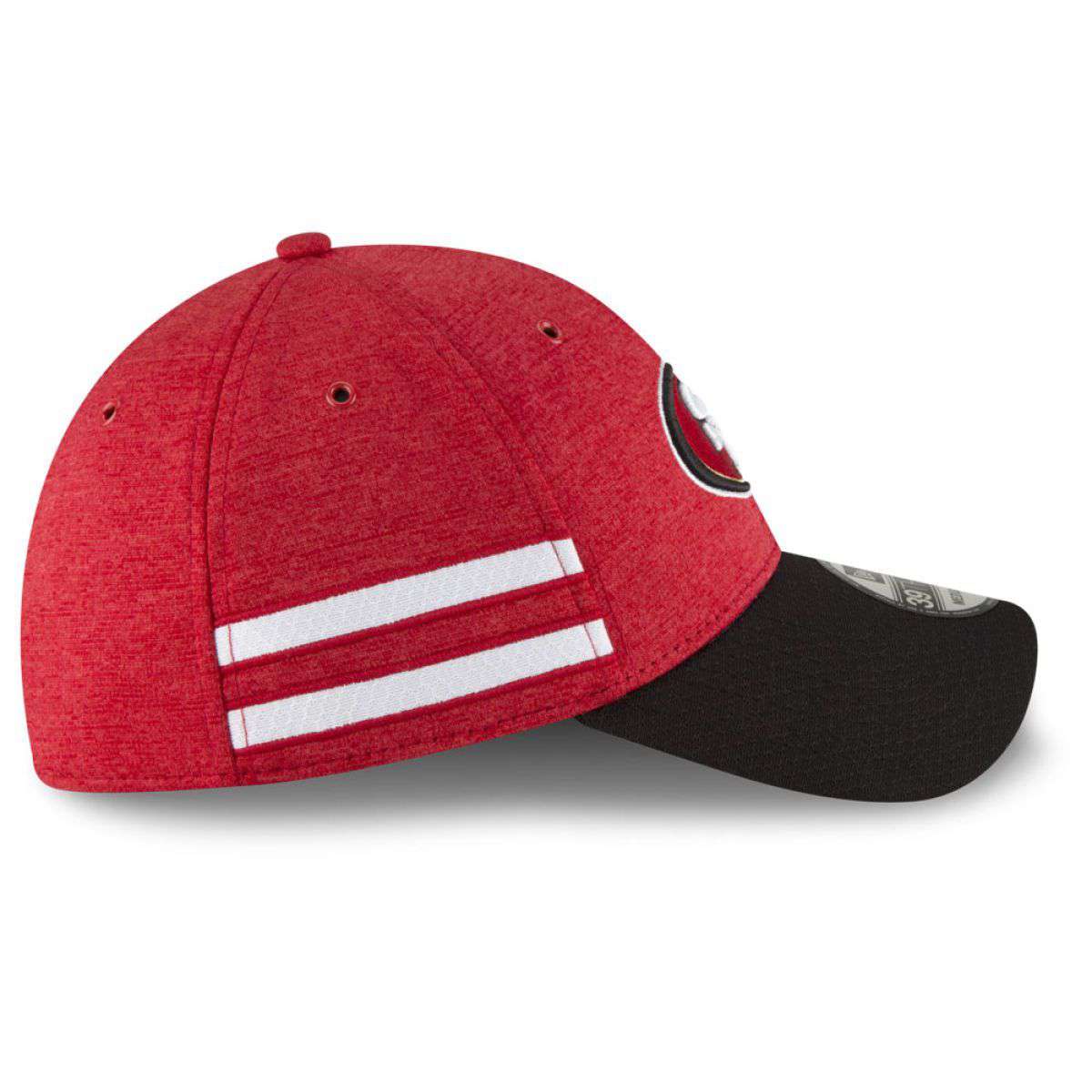 San Francisco 49ers New Era NFL 2018 Sideline 39THIRTY Stretch-Fit Curved Hat - Red