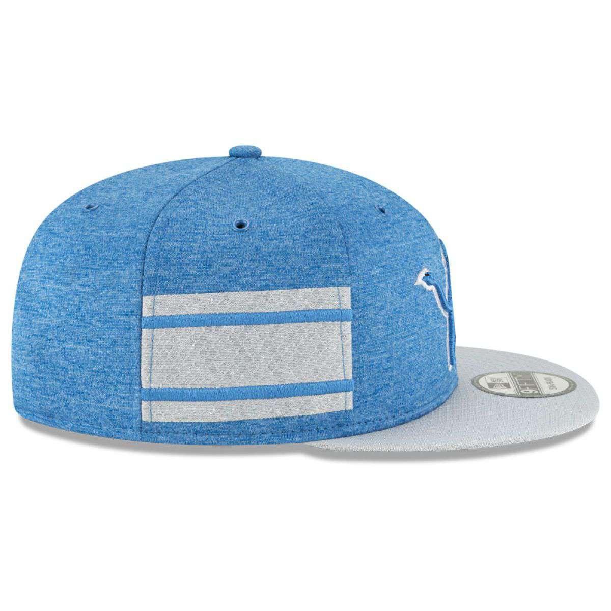 Detroit Lions New Era NFL 2018 Sideline 9FIFTY Snapback Hat - Blue