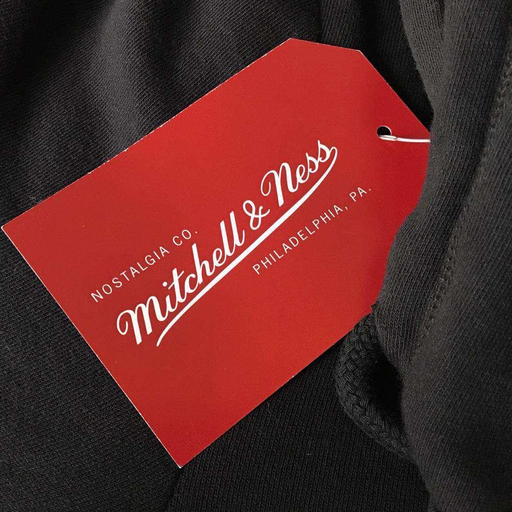 Philadelphia 76ers Mitchell & Ness NBA Wordmark Hoodie Jumper - Black
