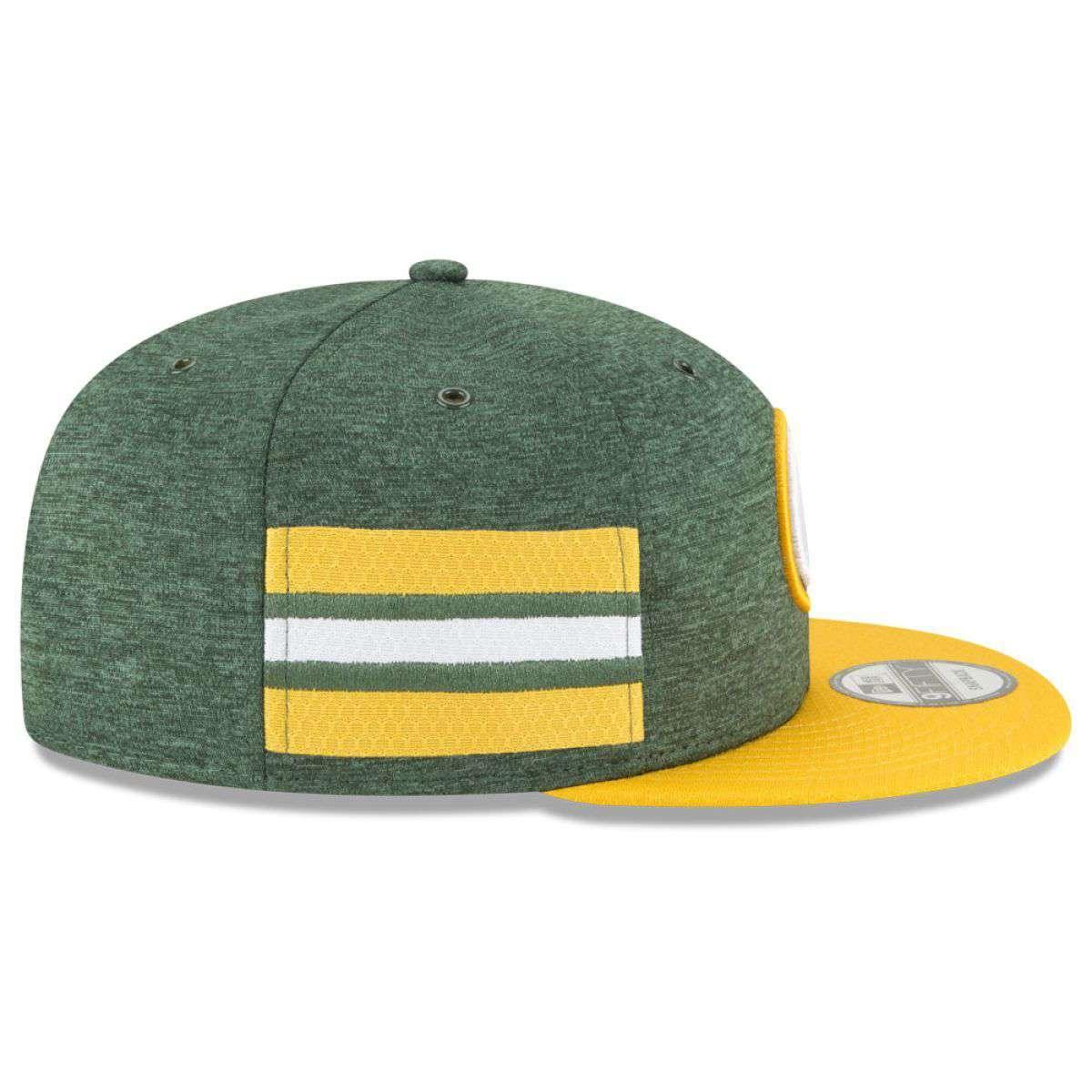 Green Bay Packers New Era NFL 2018 Sideline 9FIFTY Snapback Hat - Green