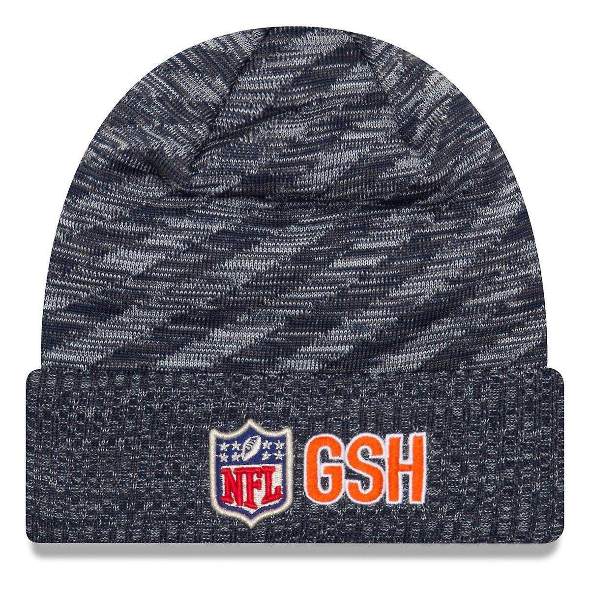 Chicago Bears New Era NFL 2018 NFL Sideline TD Knit Beanie - Navy