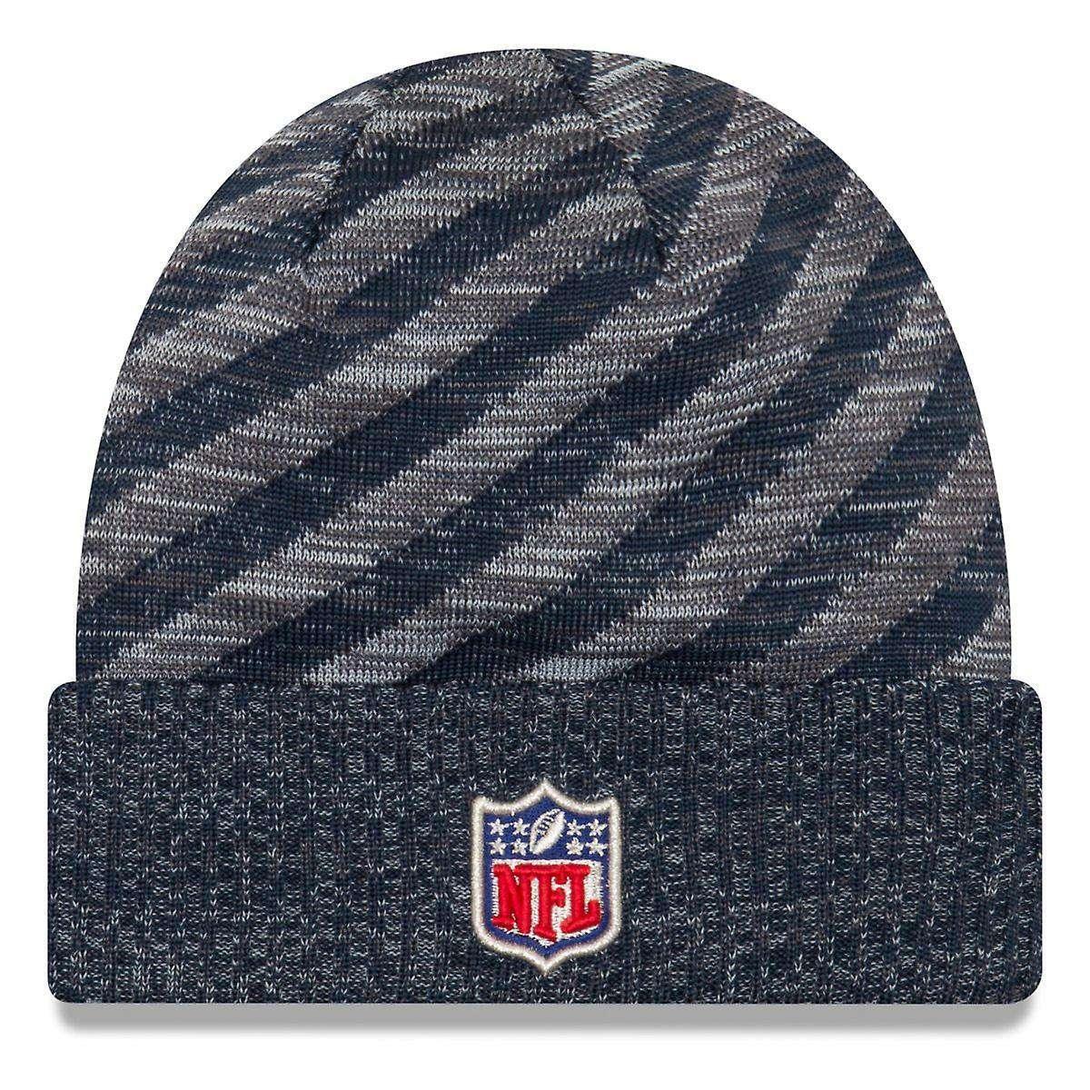 Seattle Seahawks New Era NFL 2018 NFL Sideline TD Knit Beanie - Navy