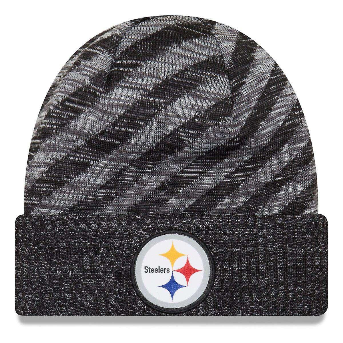 Pittsburgh Steelers New Era NFL 2018 NFL Sideline TD Knit Beanie - Black