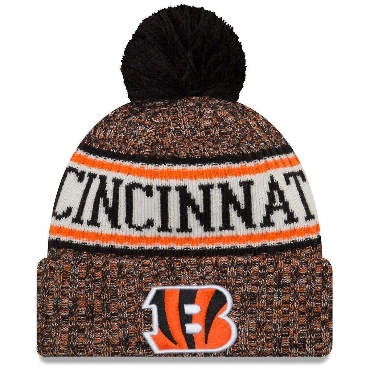 Cincinnati Bengals New Era NFL 2018 NFL Sideline Knit Beanie - Black