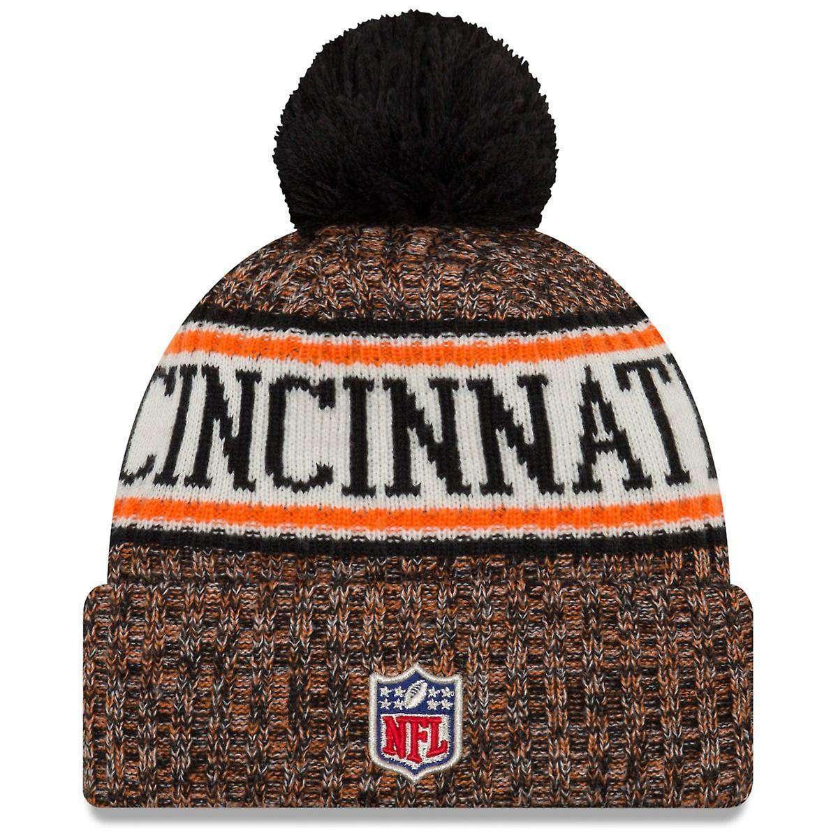 Cincinnati Bengals New Era NFL 2018 NFL Sideline Knit Beanie - Black