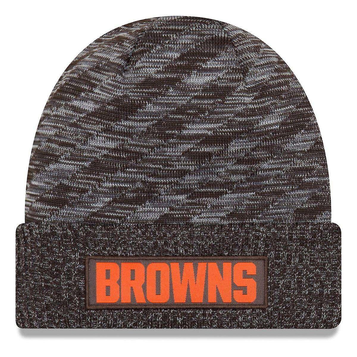Cleveland Browns New Era NFL 2018 NFL Sideline TD Knit Beanie - Brown
