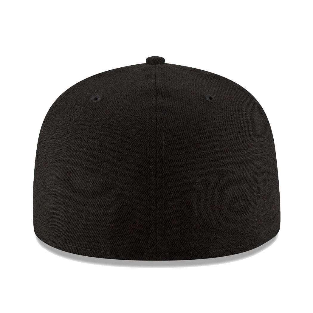 Oakland Raiders New Era NFL Black & White Script 59FIFTY Fitted Hat