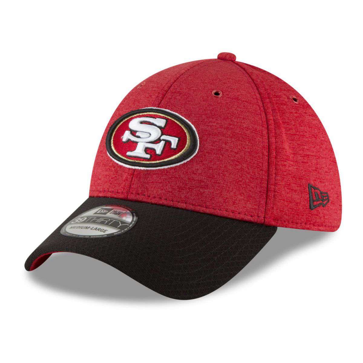 San Francisco 49ers New Era NFL 2018 Sideline 39THIRTY Stretch-Fit Curved Hat - Red