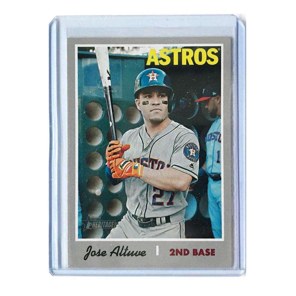 Jose Altuve Houston Astros 2019 Topps Heritage French Text #409 Card