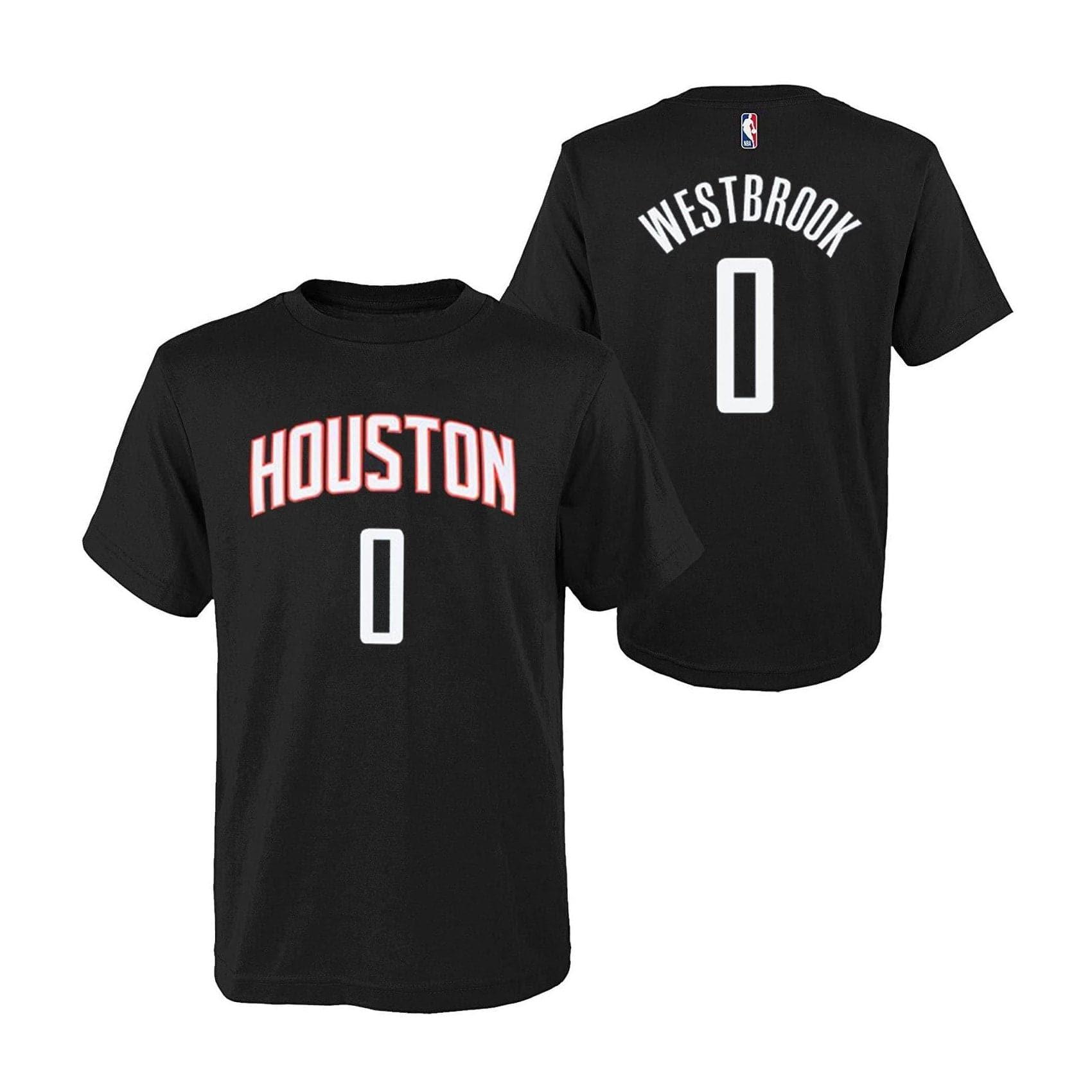 Youths Russell Westbrook Houston Rockets Outerstuff NBA Player T-Shirt - Black