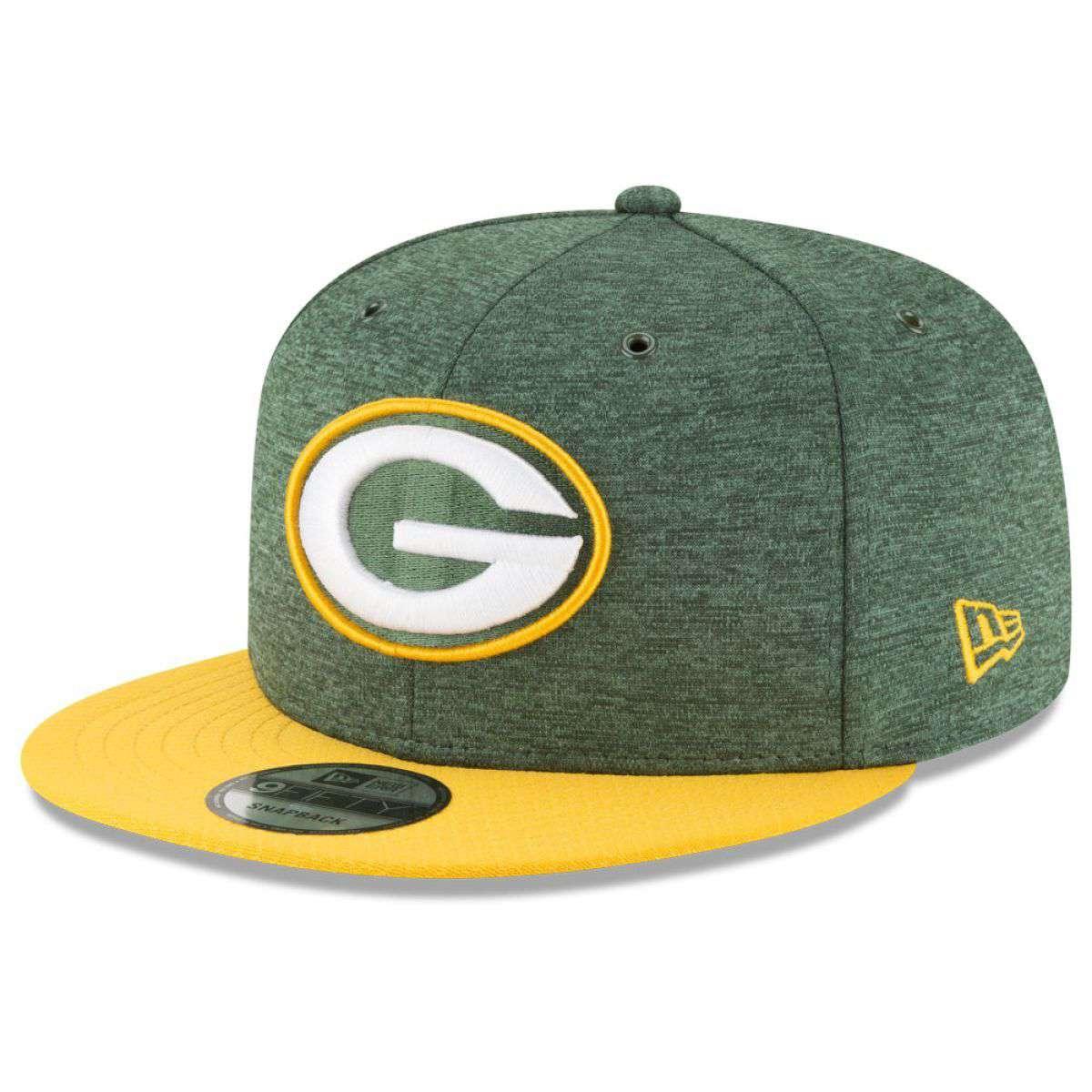 Green Bay Packers New Era NFL 2018 Sideline 9FIFTY Snapback Hat - Green