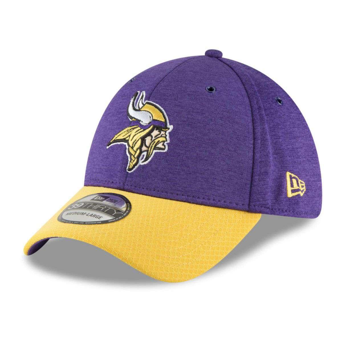 Minnesota Vikings New Era NFL 2018 Sideline 39THIRTY Stretch-Fit Curved Hat - Purple