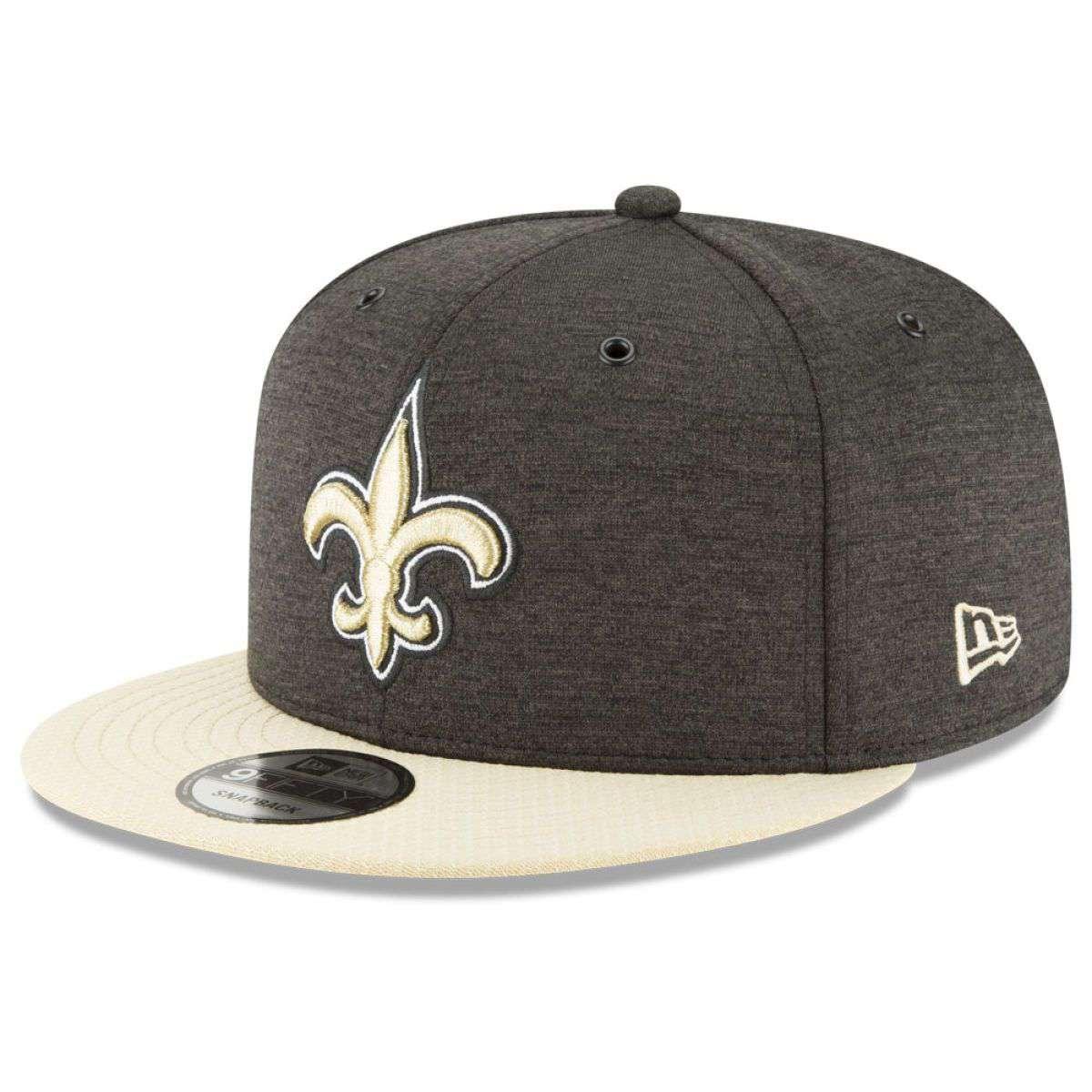New Orleans Saints New Era NFL 2018 Sideline 9FIFTY Snapback Hat - Black