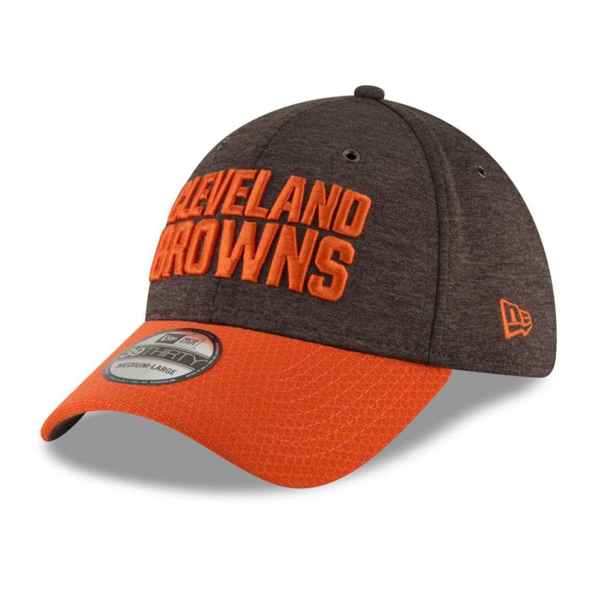 Cleveland Browns New Era NFL 2018 Sideline 39THIRTY Stretch-Fit Curved Hat - Brown