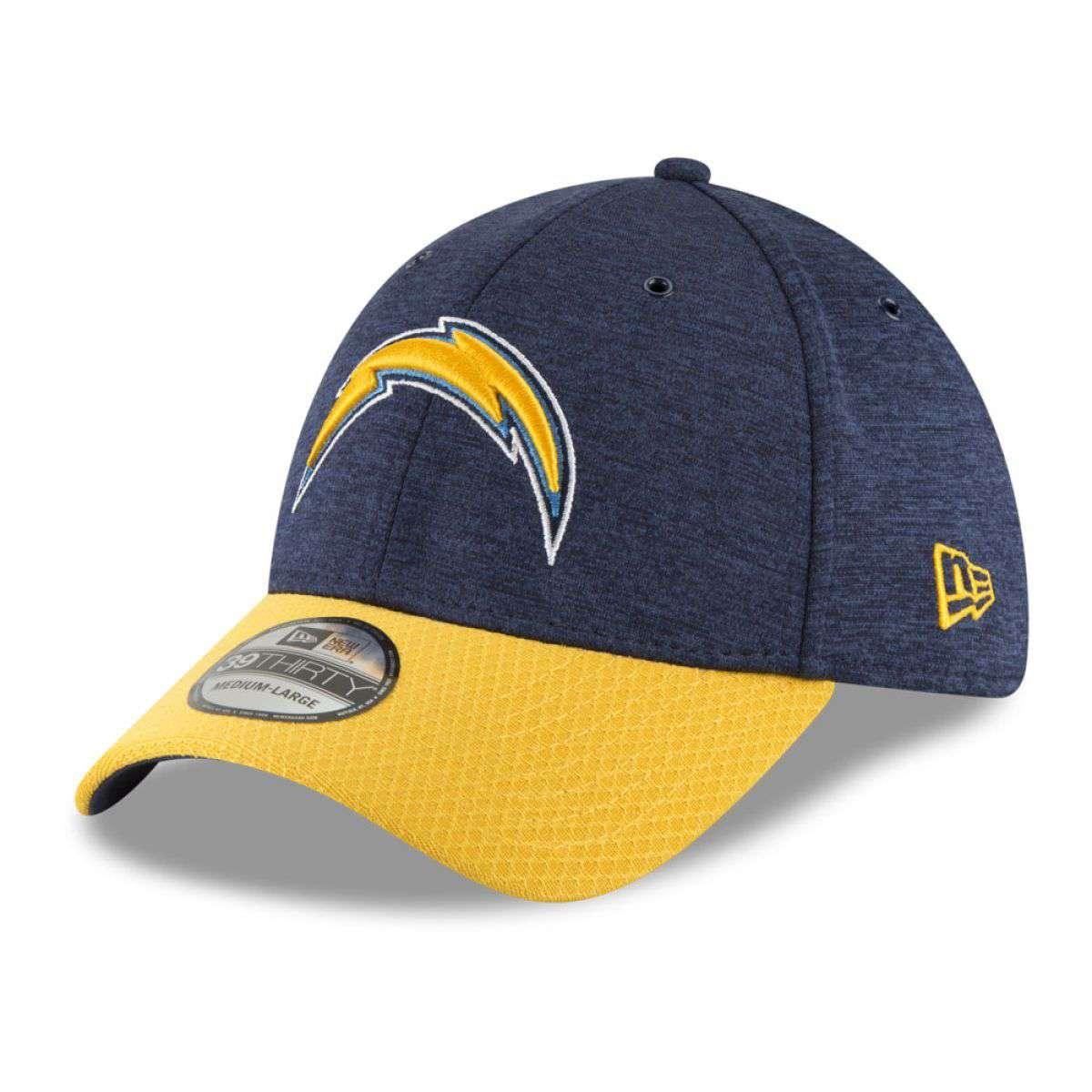 Los Angeles Chargers New Era NFL 2018 Sideline 39THIRTY Stretch-Fit Curved Hat - Navy