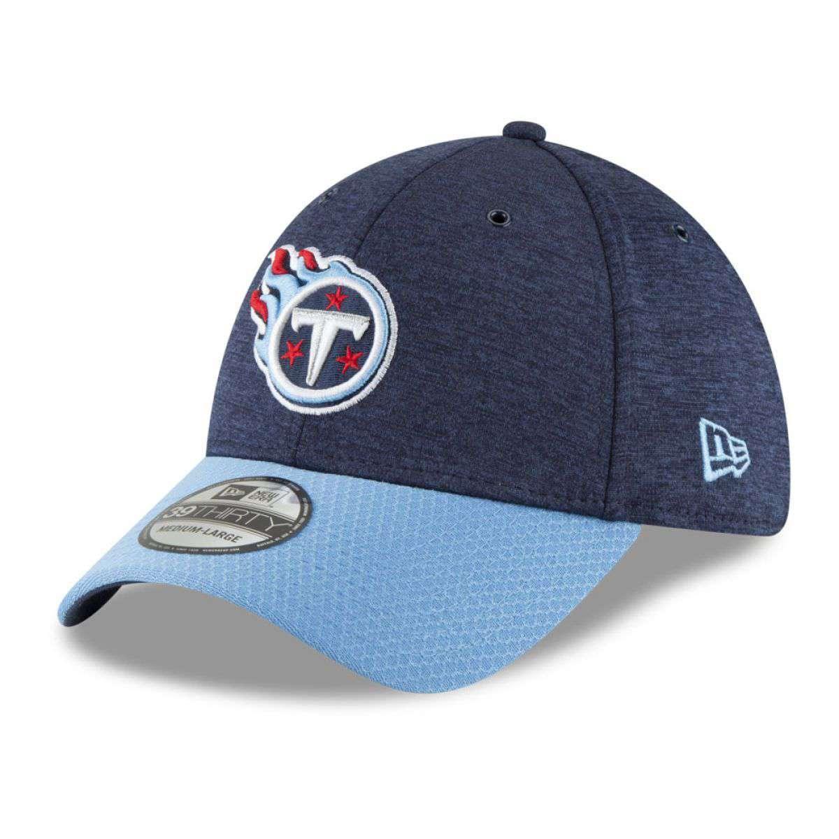 Tennessee Titans New Era NFL 2018 Sideline 39THIRTY Stretch-Fit Curved Hat - Navy