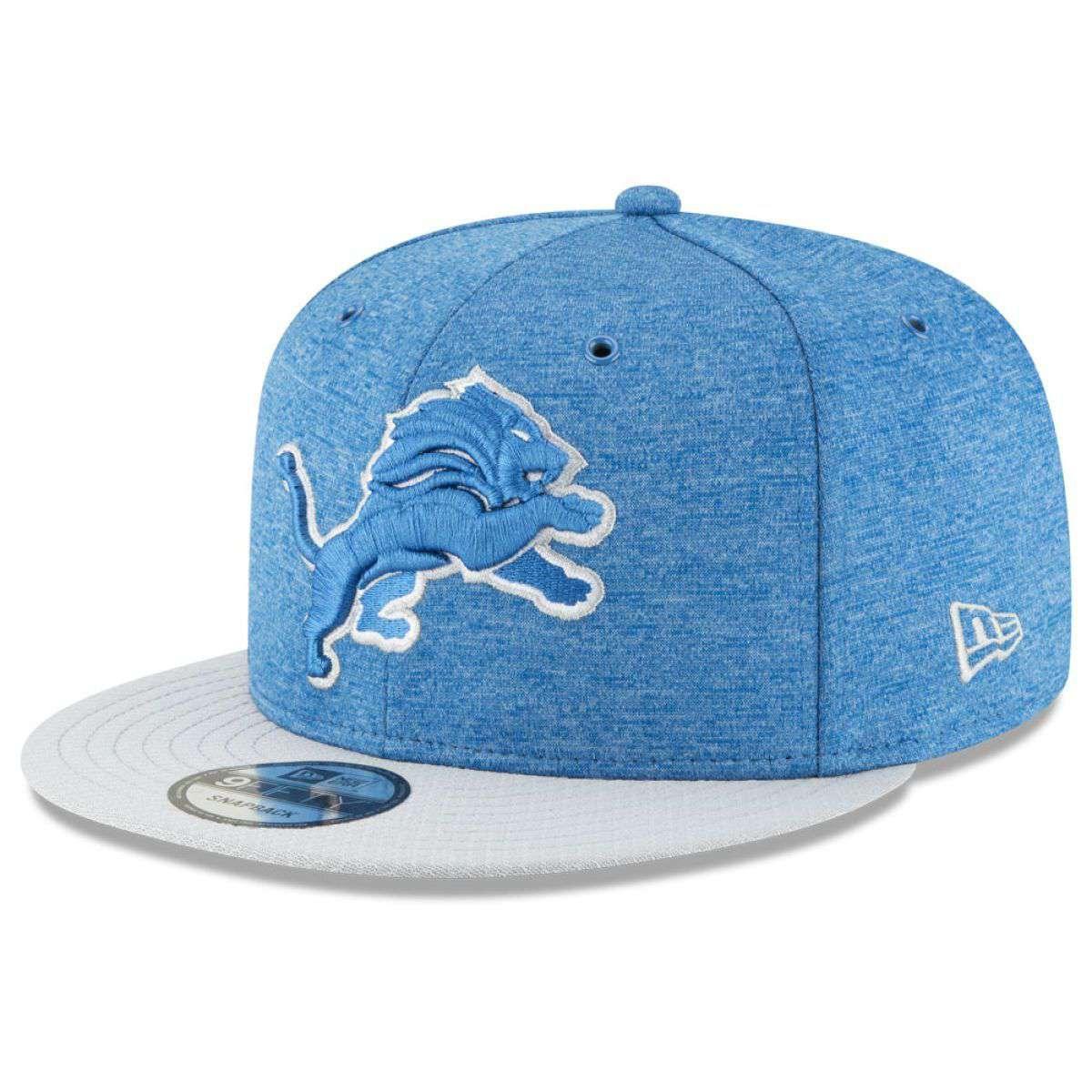 Detroit Lions New Era NFL 2018 Sideline 9FIFTY Snapback Hat - Blue