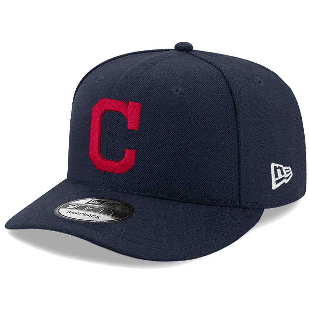 Cleveland Indians New Era MLB Team Pre-Curved 9FIFTY Snapback Hat - Navy