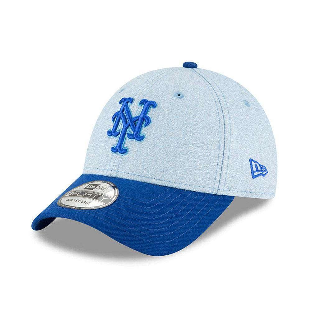 New York Mets New Era MLB 2018 Fathers Day 9FORTY Curved Hat - Blue