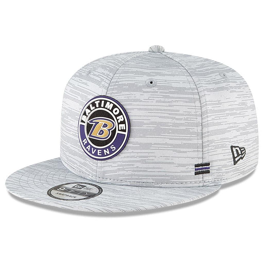Baltimore Ravens New Era NFL 2020 Sideline 9FIFTY Snapback Hat - Grey