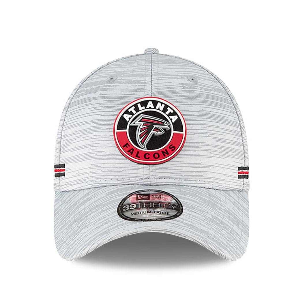 Atlanta Falcons New Era NFL 2020 Sideline 39THIRTY Flex Fit Curve Hat - Grey