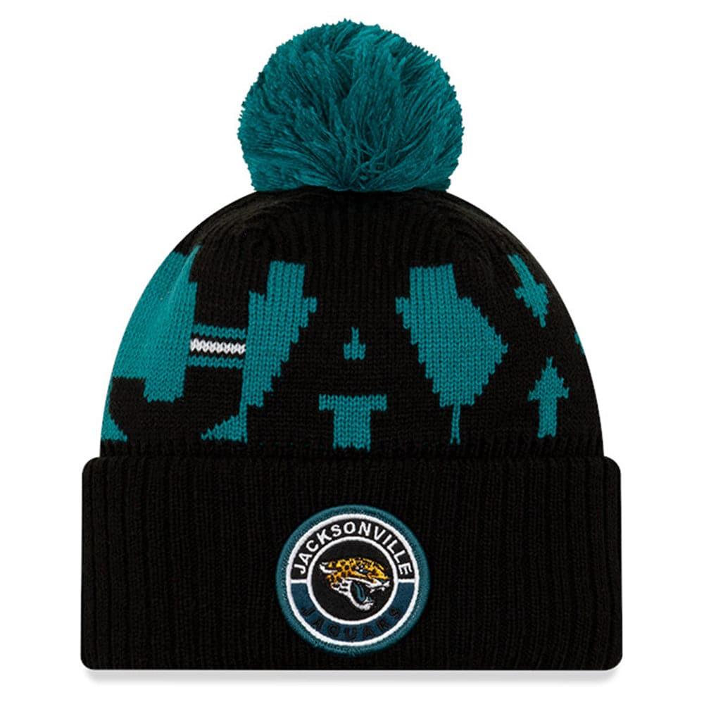 Jacksonville Jaguars New Era NFL 2020 Team Sideline Knit Beanie - Black