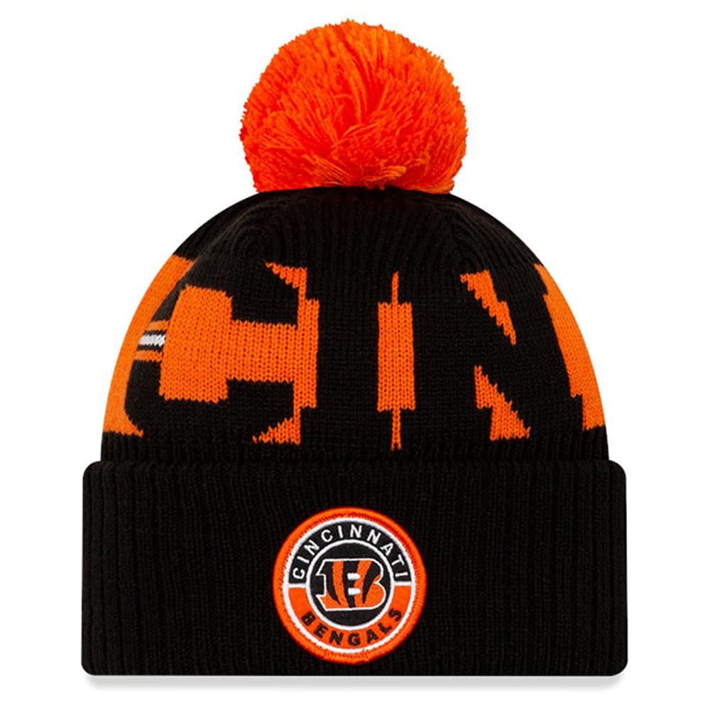 Cincinnati Bengals New Era NFL 2020 Team Colour Sideline Knit Beanie