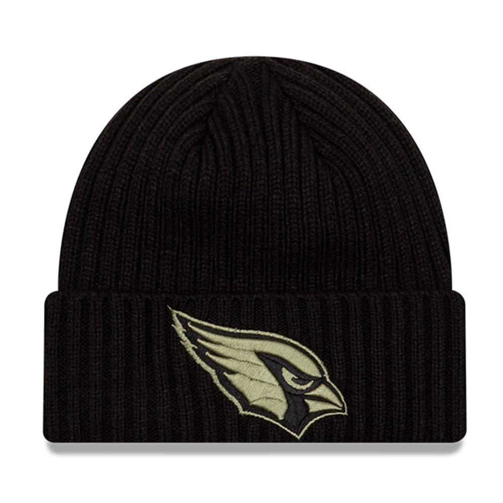 Arizona Cardinals New Era NFL 2020 Salute To Service Cuffed Knit Beanie - Black