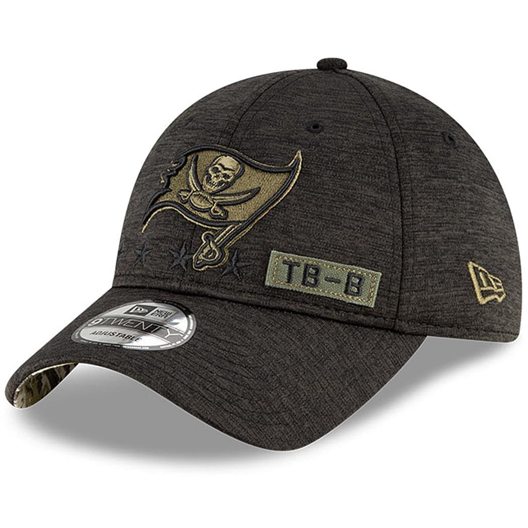 Tampa Bay Buccaneers New Era NFL 2020 Salute To Service 9TWENTY Curve Hat - Black