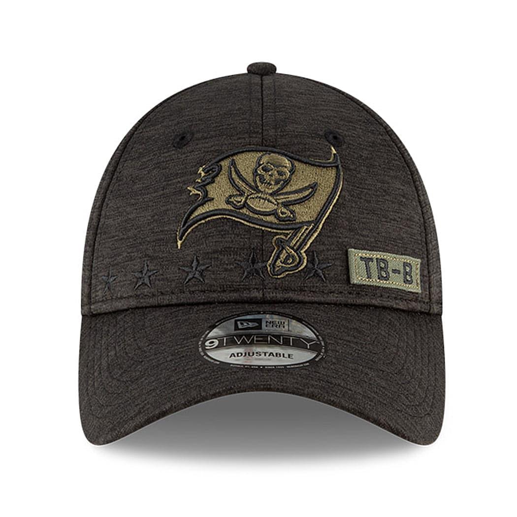 Tampa Bay Buccaneers New Era NFL 2020 Salute To Service 9TWENTY Curve Hat - Black