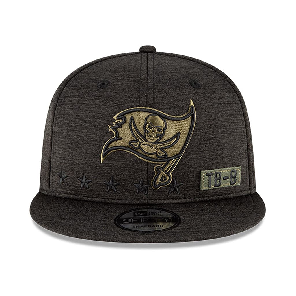 Tampa Bay Buccaneers New Era NFL 2020 Salute To Service 9FIFTY Snapback Hat - Black