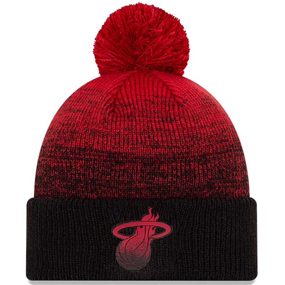 Miami Heat New Era NBA Back Half Knit Beanie - Black
