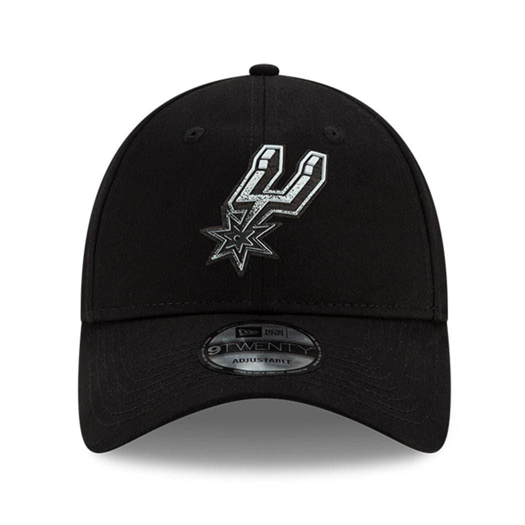 San Antonio Spurs New Era NBA 2021 Back Half 9TWENTY Curved Hat - Black