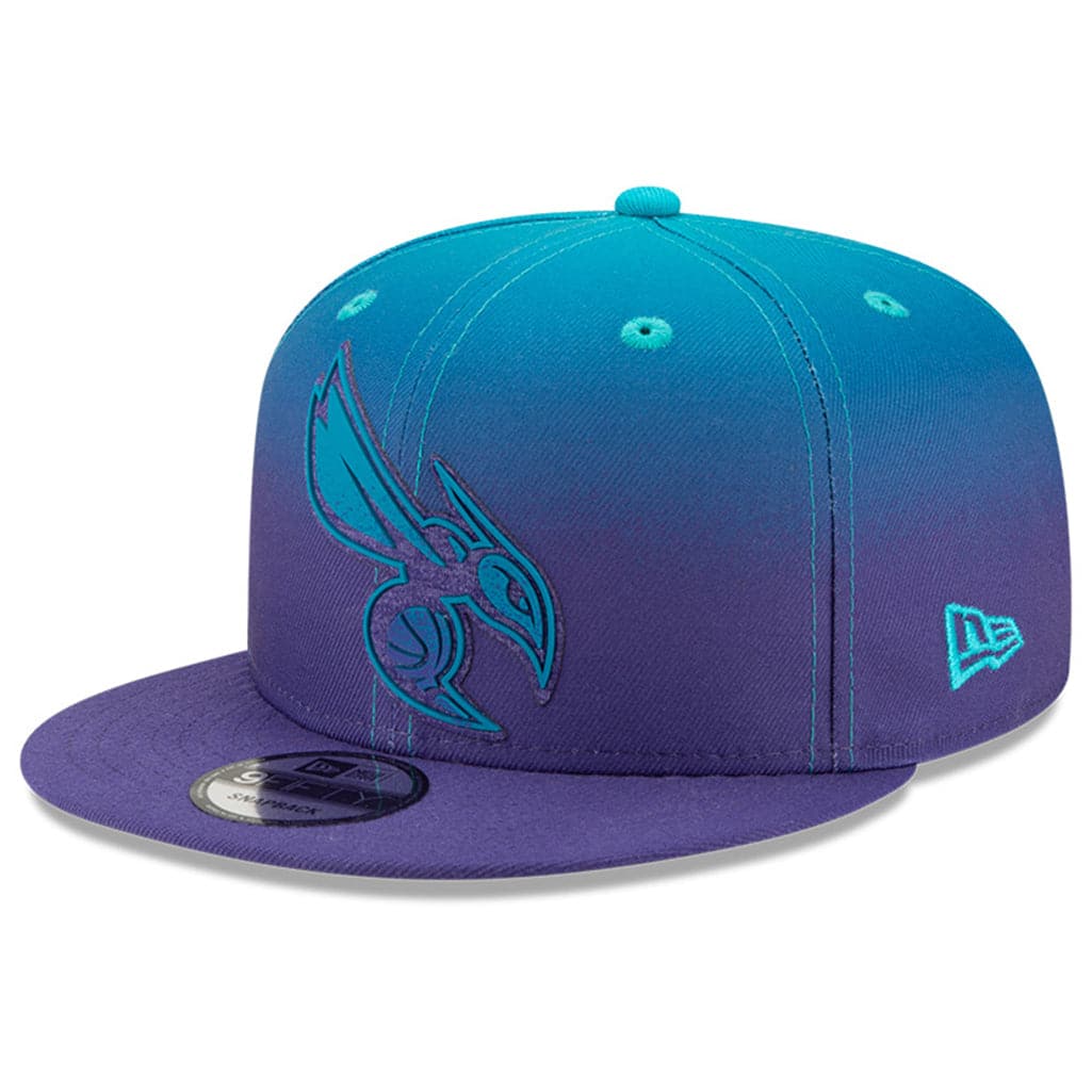 Charlotte Hornets New Era NBA 2021 Back Half 9FIFTY Snapback Hat - Teal