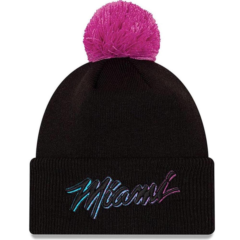 Miami Heat New Era NBA 2020 City Series Knit Beanie - Black